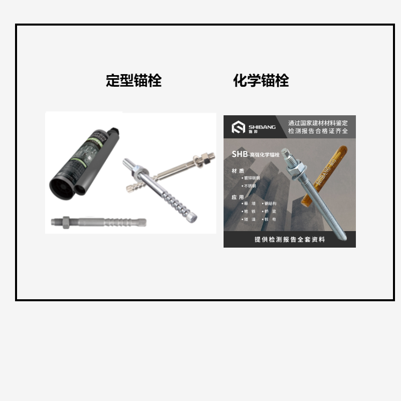 定型錨栓和化學(xué)錨栓之間的區(qū)別？你知道嗎？